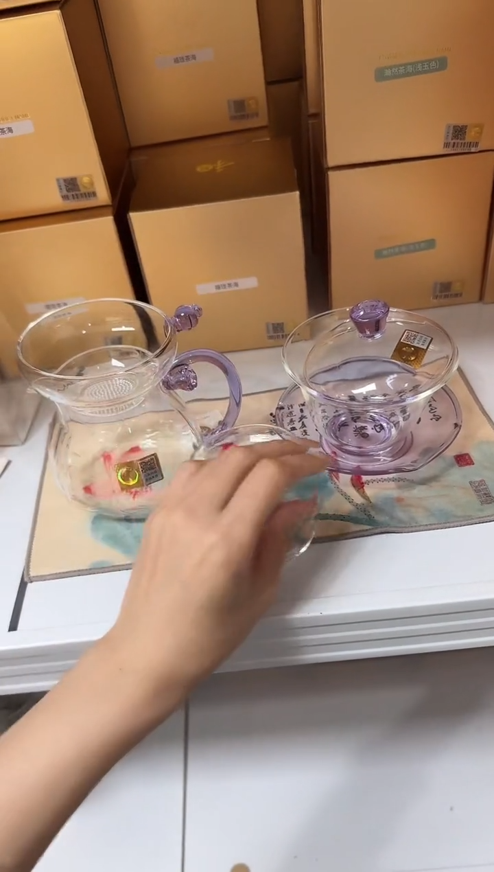 @@禾器莲君紫+瑞币茶漏+荷叶紫+茶巾