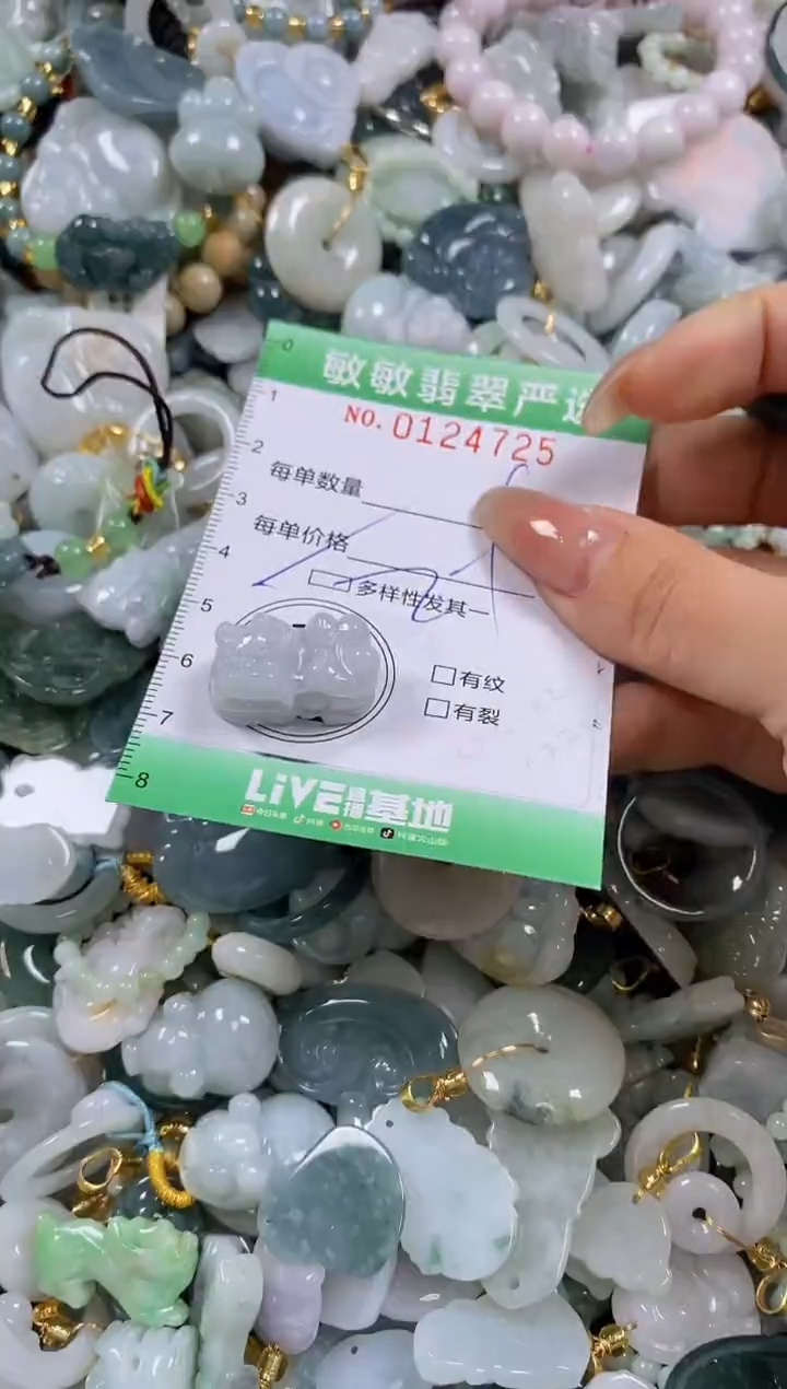 【闪购商品】翡翠颈饰未镶嵌闪购0124725多样性发其一