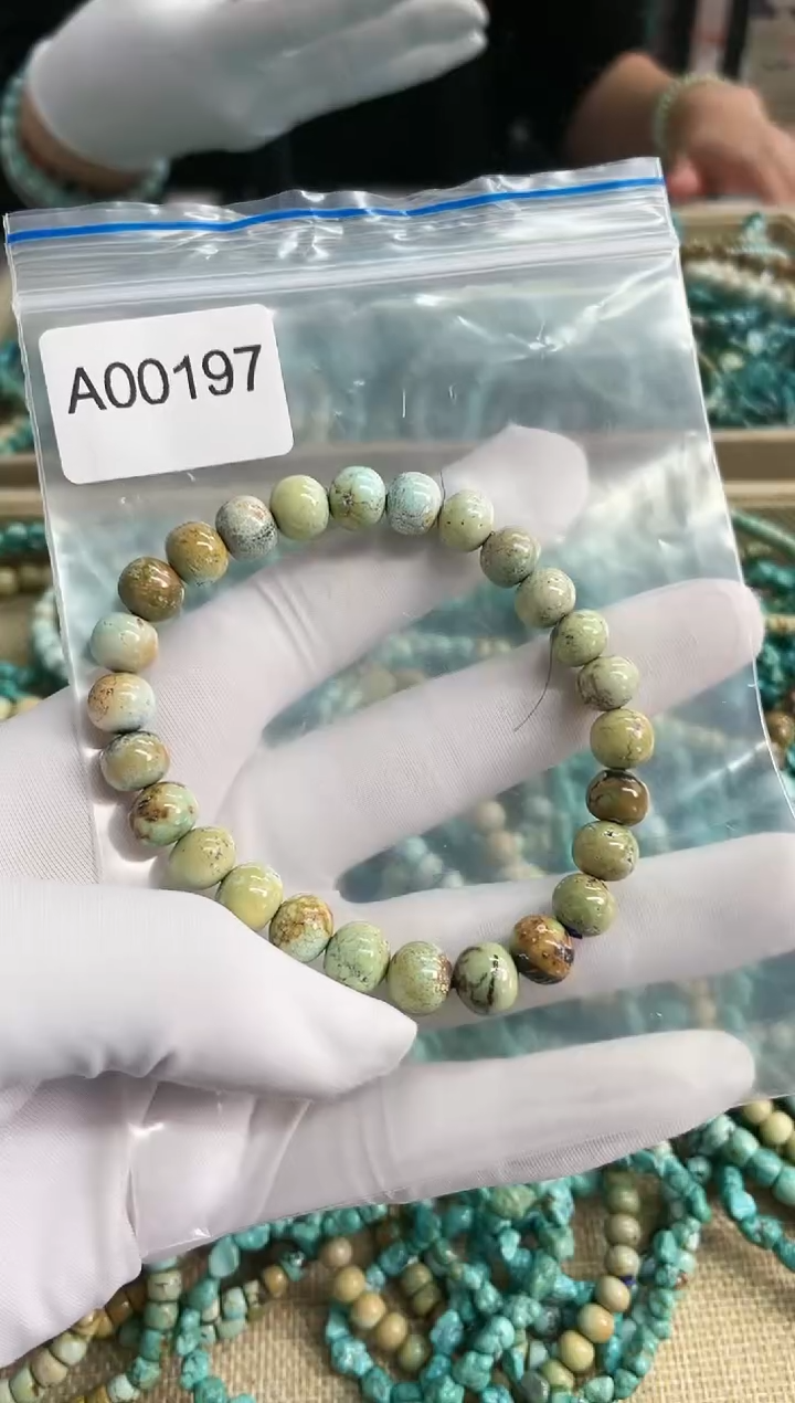 【闪购商品】绿松石珠宝奇石未镶嵌8mm+