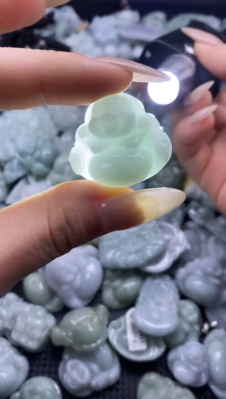 【闪购商品】翡翠颈饰未镶嵌缅甸A货翡翠0919