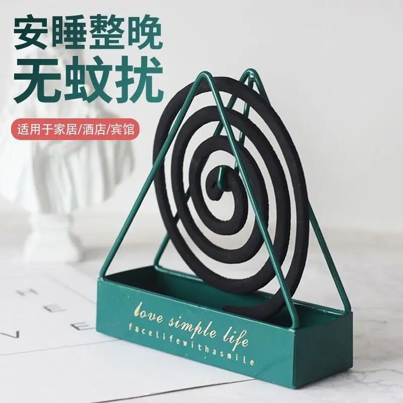 家用新款创意简约蚊香盘蚊香架铁艺檀香架子蚊香盘托支架接灰盘