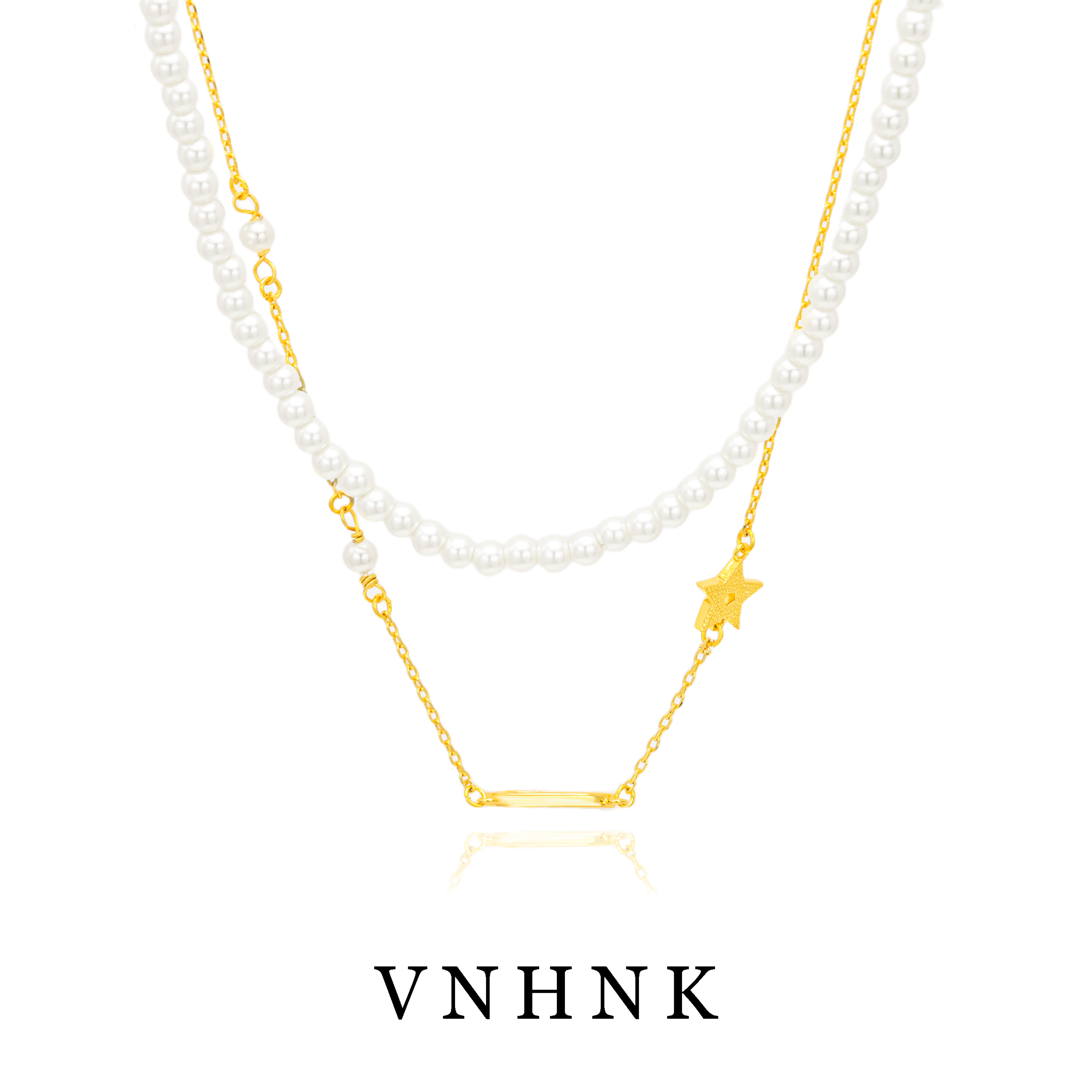 铜合金仿珍珠项链 美可儿   H507  白色（44cm5mm）百搭项链