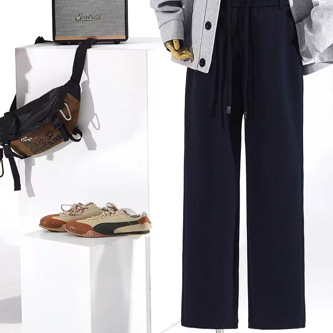 男士休闲舒适直筒裤8602