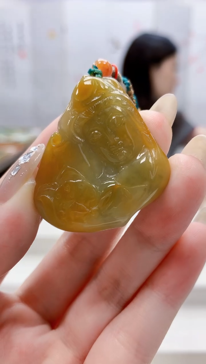 未镶嵌定制翡翠4852jw-毛货挂件34