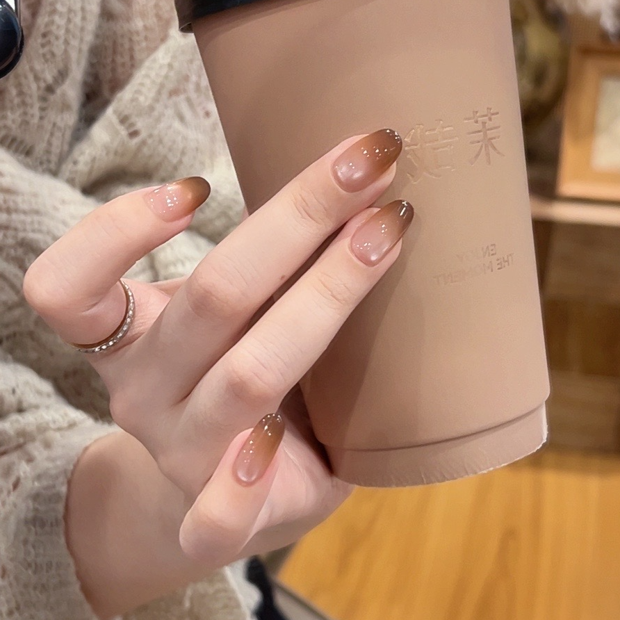 茉哉I现货专属【暹罗猫】纯手工定制美甲拆卸穿戴甲A4838