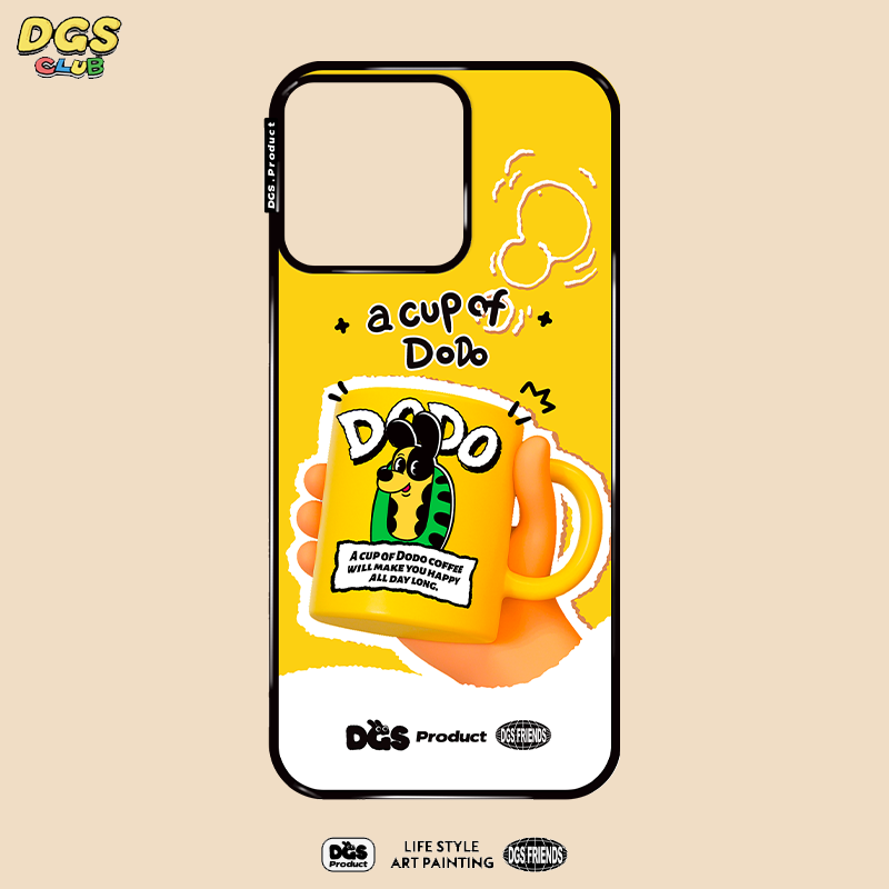 SOODGS道格斯-磁吸贝贝壳-来一杯道道-适用苹果iPhone13-17手机壳