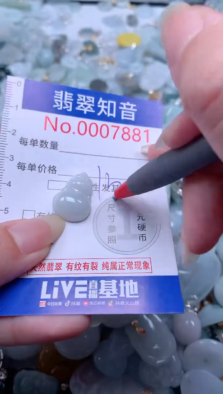 翡翠未镶嵌吊坠(不含链)7881