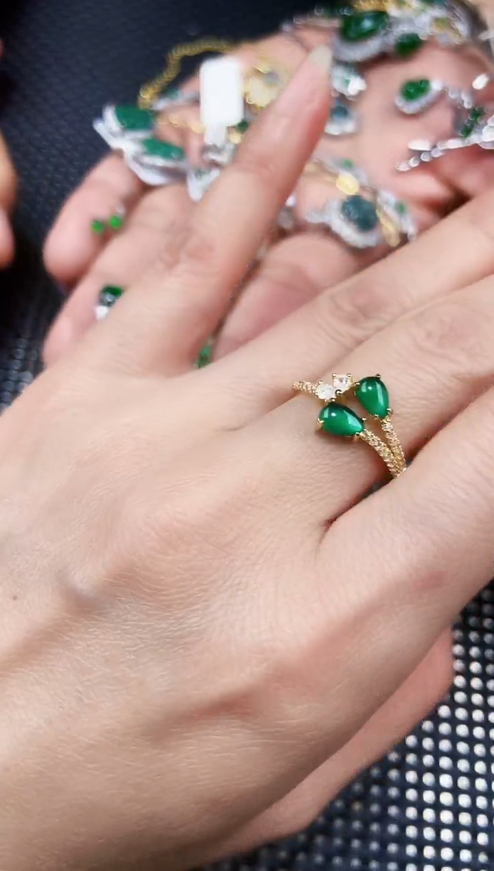 【闪购商品】翡翠戒指未镶嵌11111111