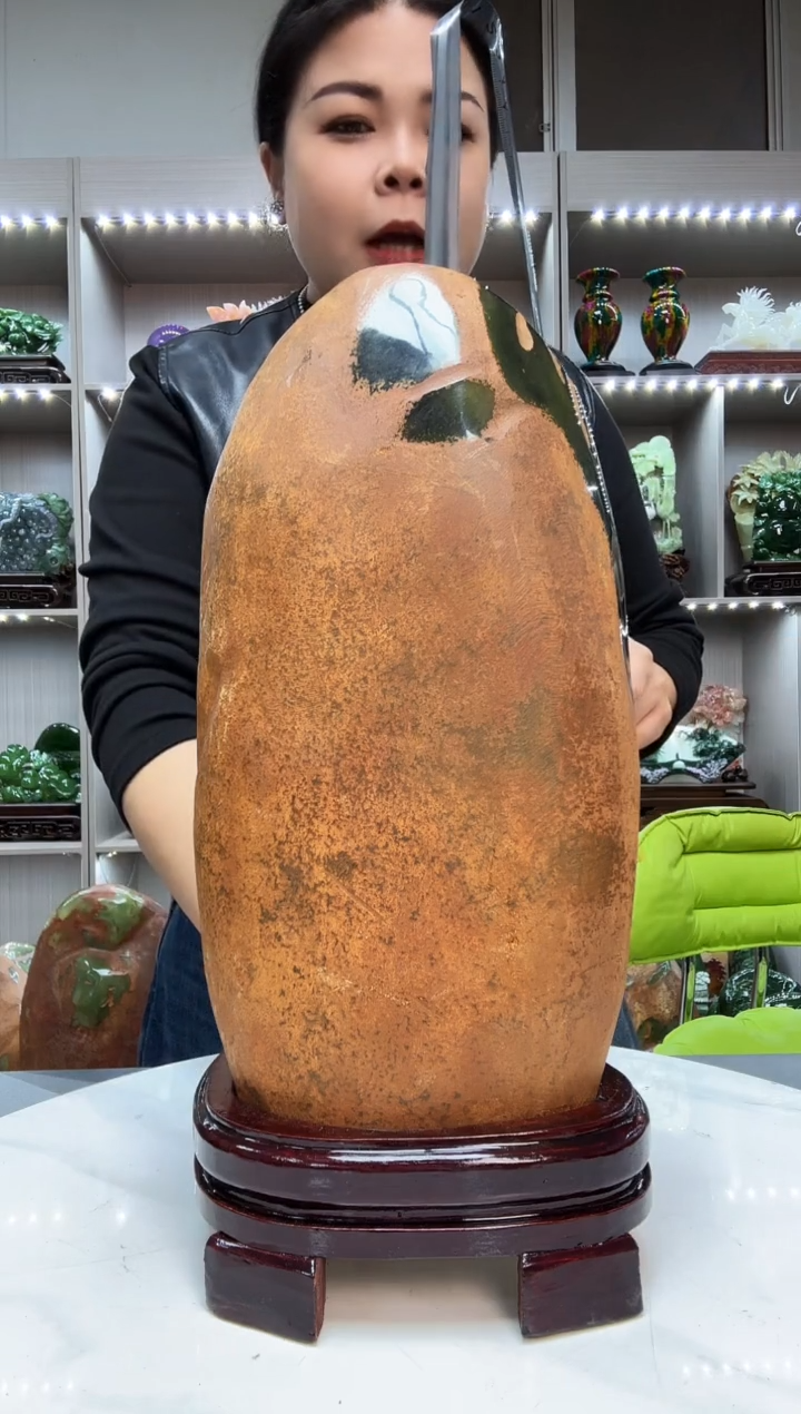 石材天然石材家居摆件办公室客厅玄关高档摆件