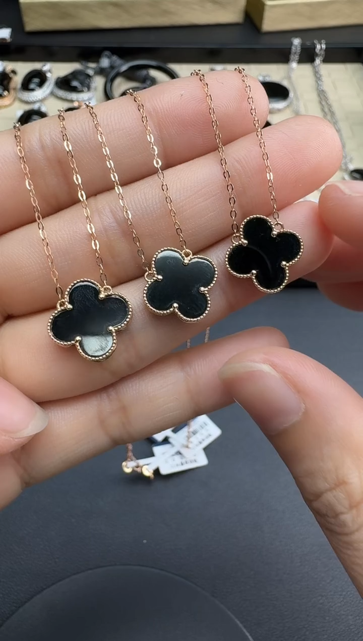 【闪购商品】翡翠18K金镶嵌颈饰H0317-S1559-9多样性一件