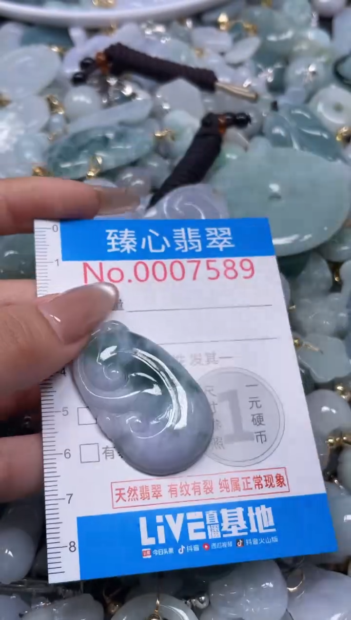 颈饰未镶嵌翡翠7589