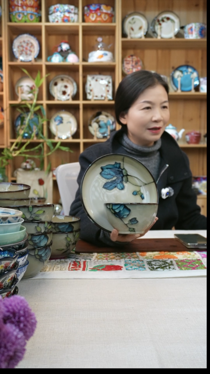 瓷片小可陶瓷6只米饭碗6个大深盘