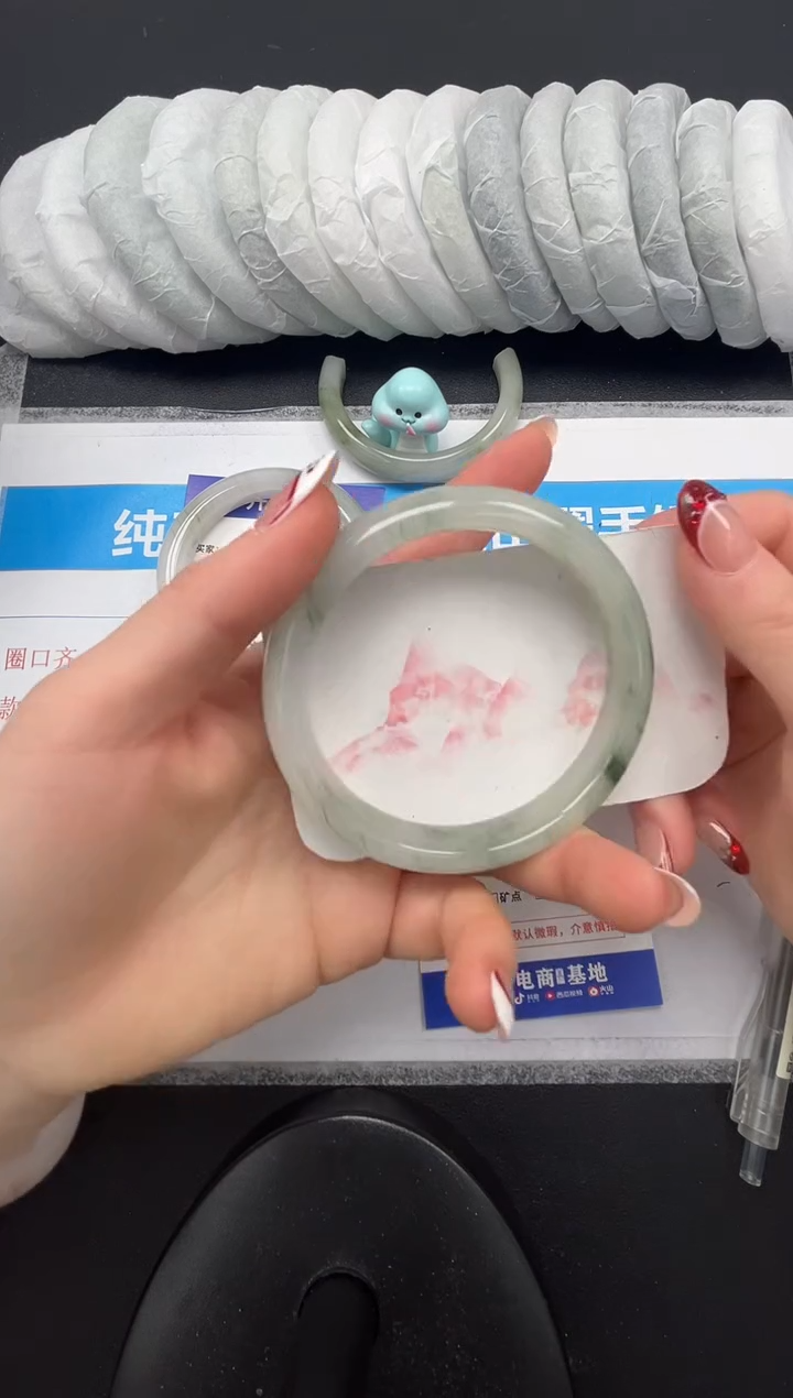 石英质玉未镶嵌手镯23-60.6