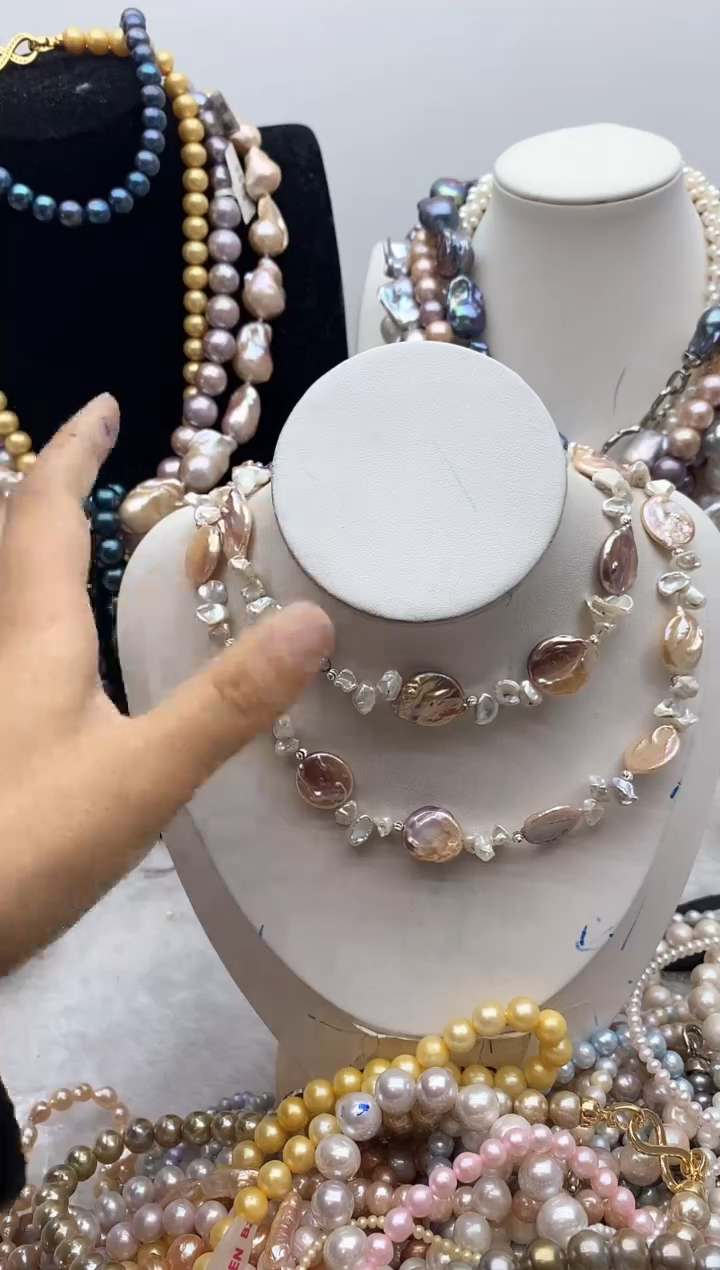 淡水珍珠钛钢颈饰133