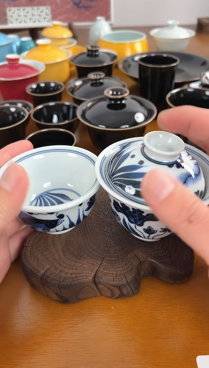 【闪购商品】照夜白青花鱼藻套组