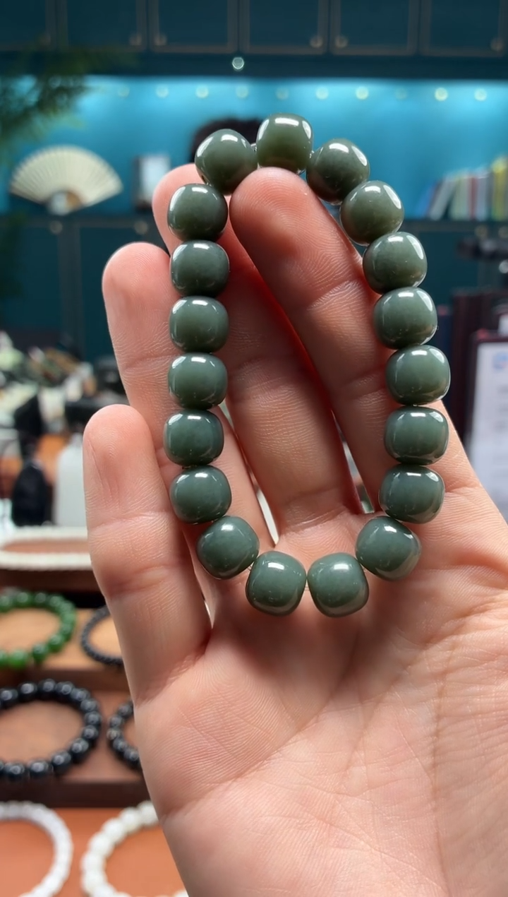 未镶嵌手串和田玉沙枣10-11
