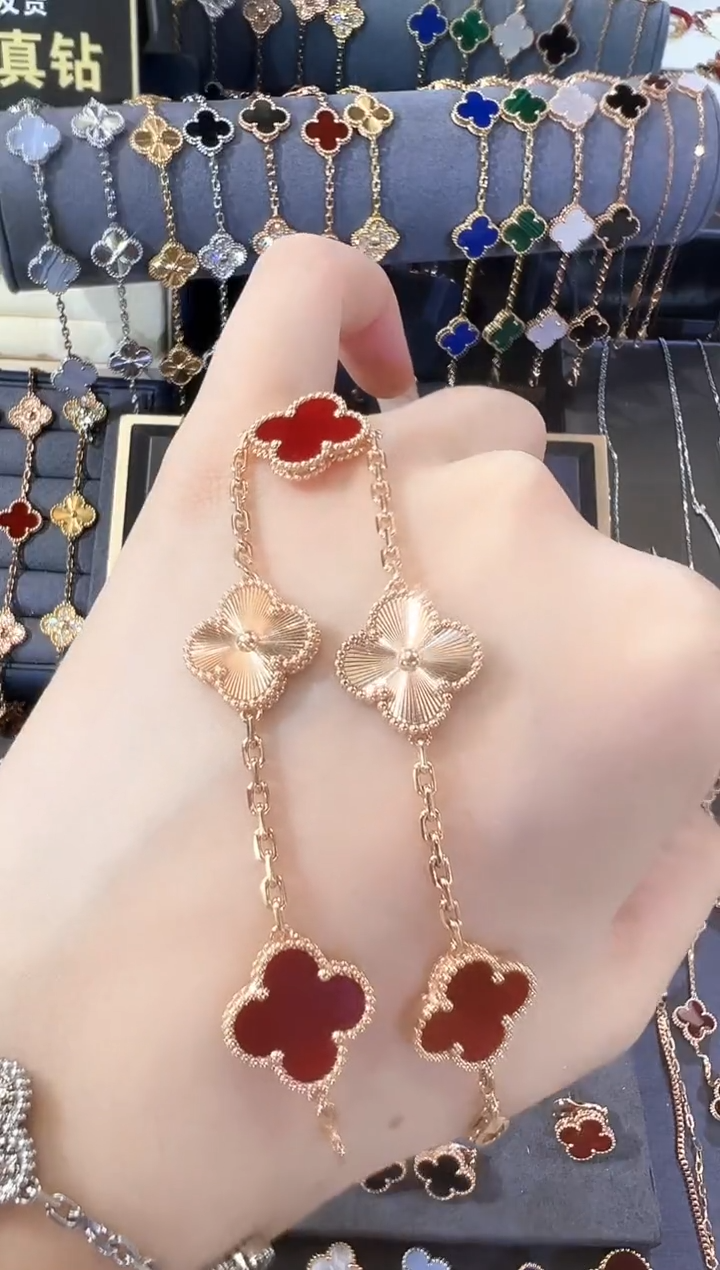 【闪购商品】玛瑙/玉髓手链18K金镶嵌18K手链