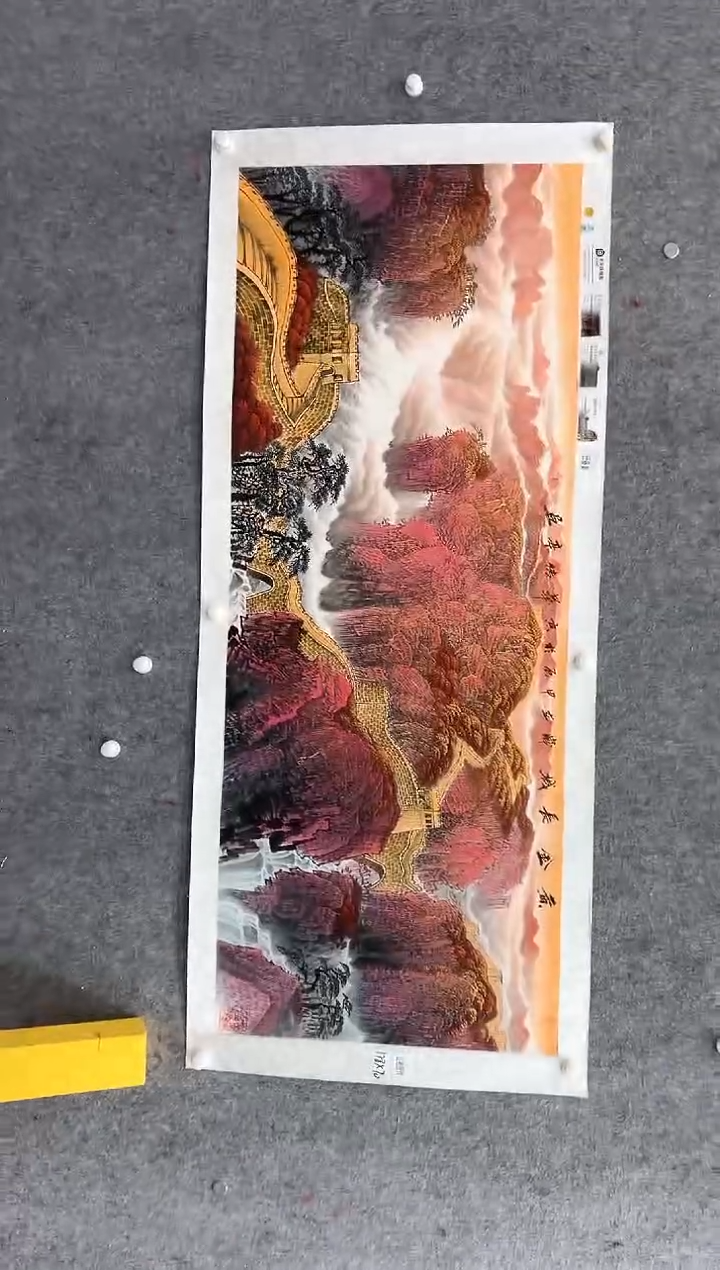 国画张传亭老师的红袍作品