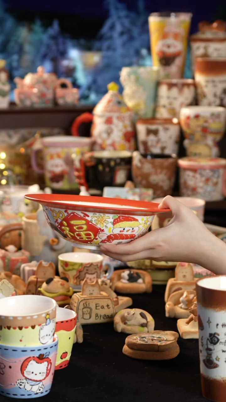 其他陶景德镇釉下彩手绘设计师款陶瓷