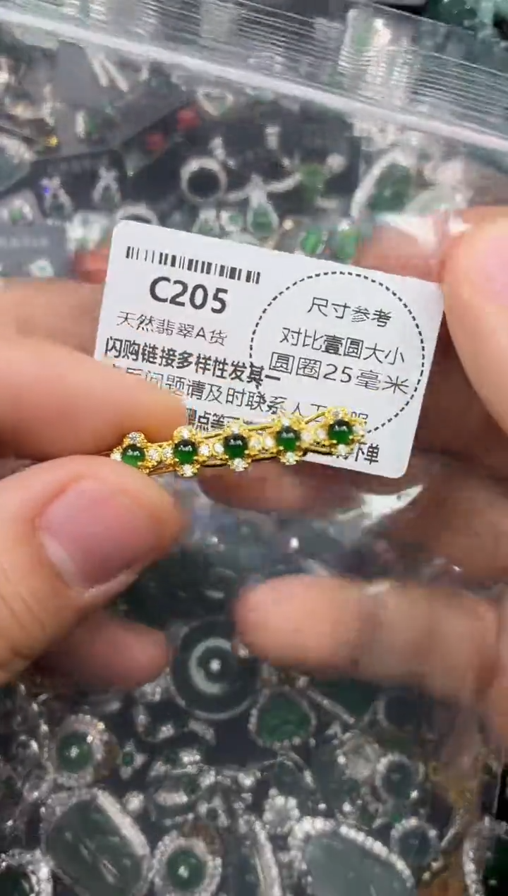 颈饰未镶嵌翡翠C205发夹