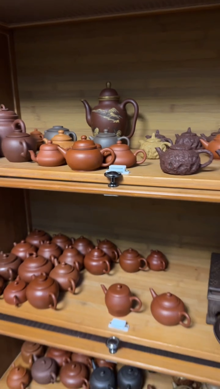 茶壶紫砂青*手工水平壶100CC