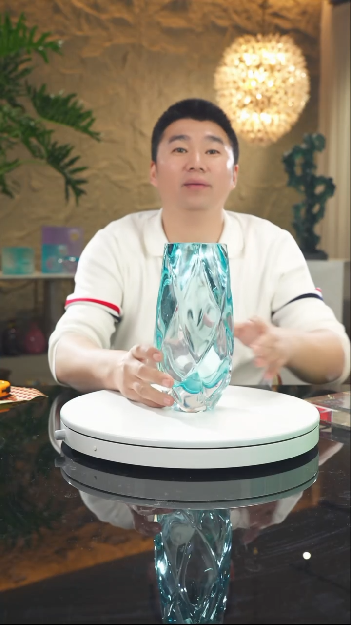 【闪购商品】瓷片福利蓝色花瓶摆件