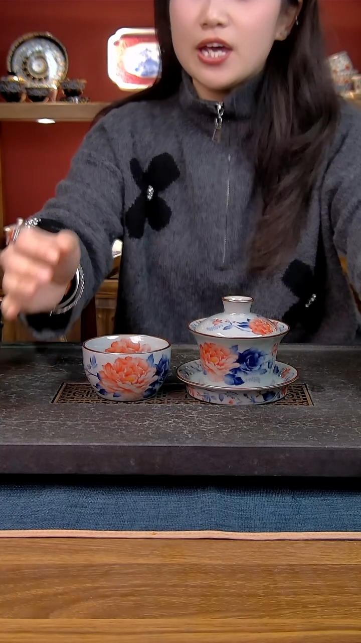 简装家用款2件套 老陶泥开片纹陶瓷茶具