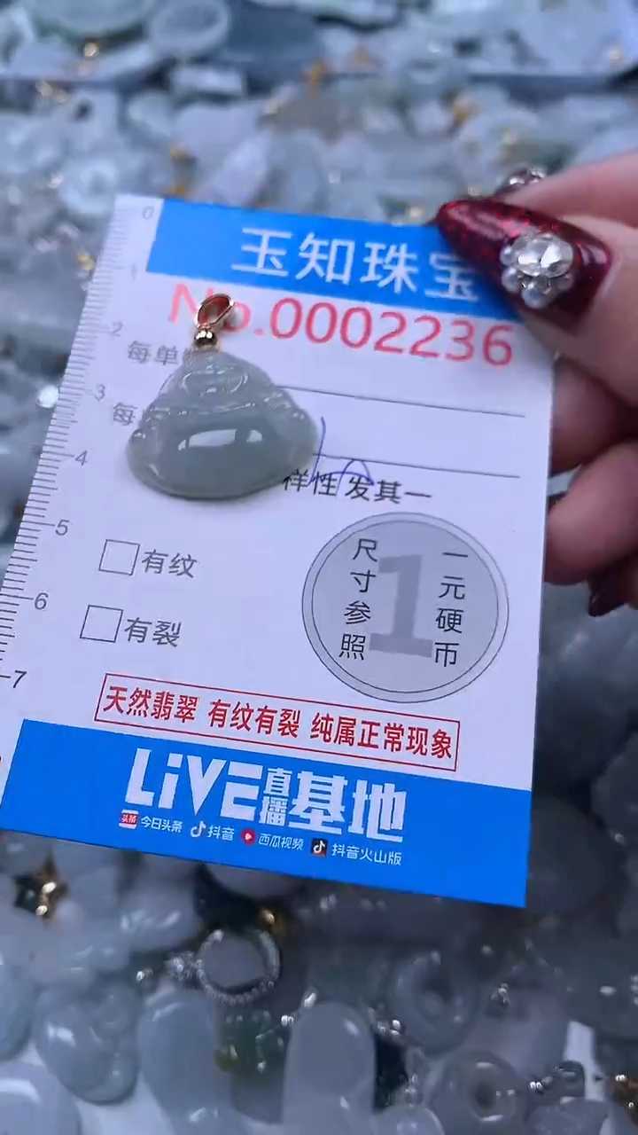 吊坠(不含链)未镶嵌翡翠2236