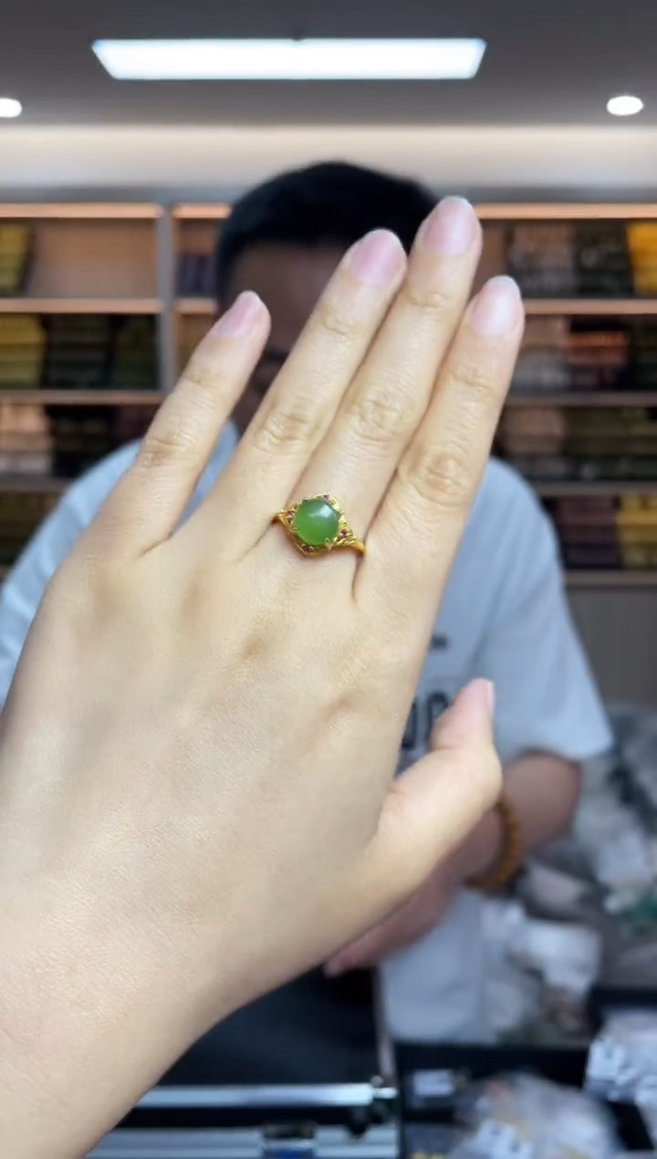 【闪购商品】和田玉·银S925镶嵌多样性发一件