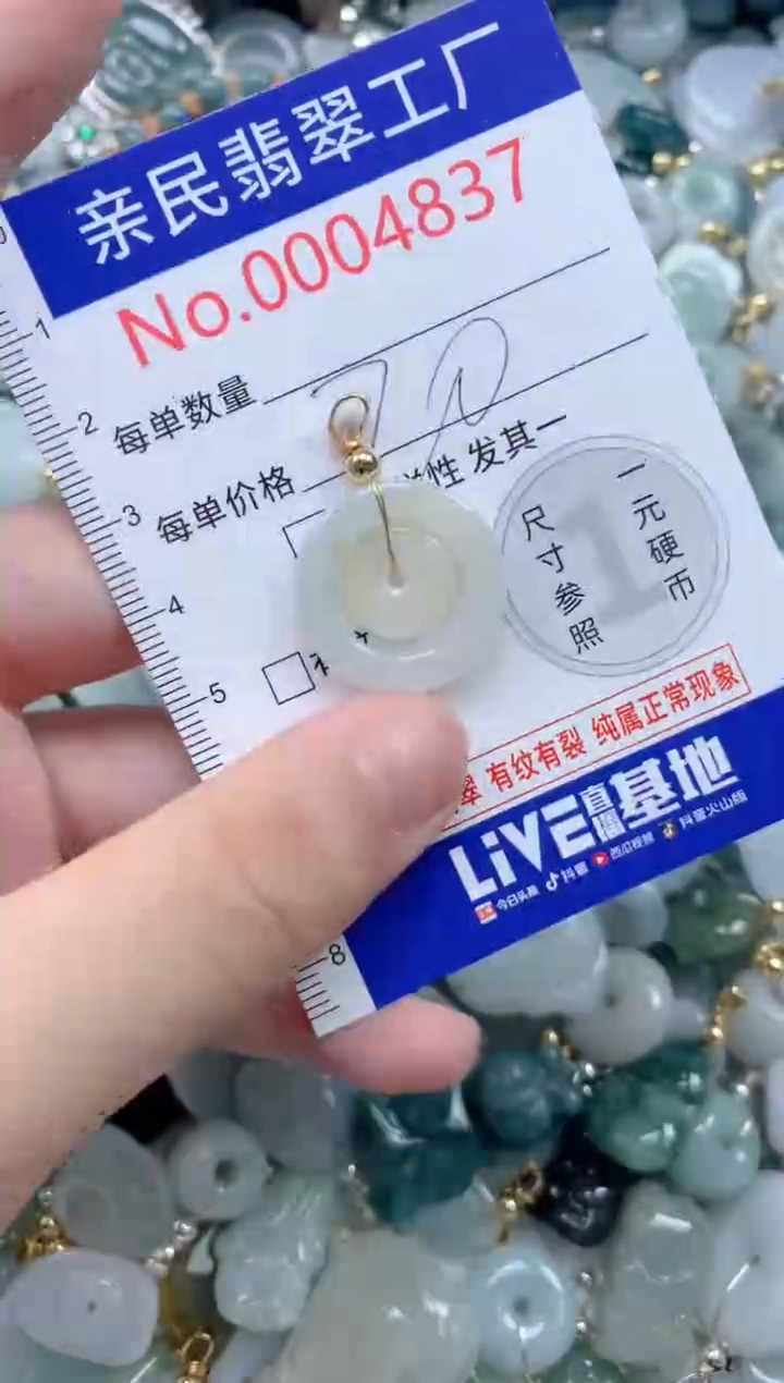 翡翠未镶嵌吊坠(不含链)4837