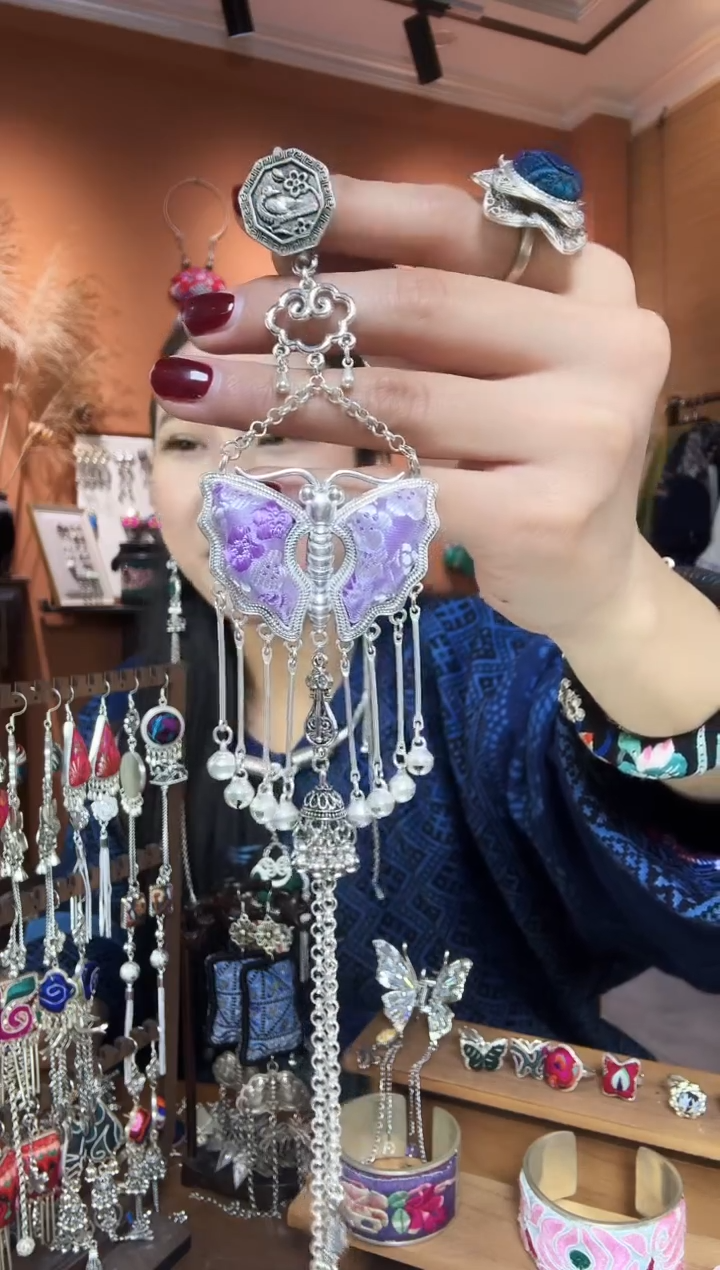 【闪购商品】刺绣纯手工民族风压襟