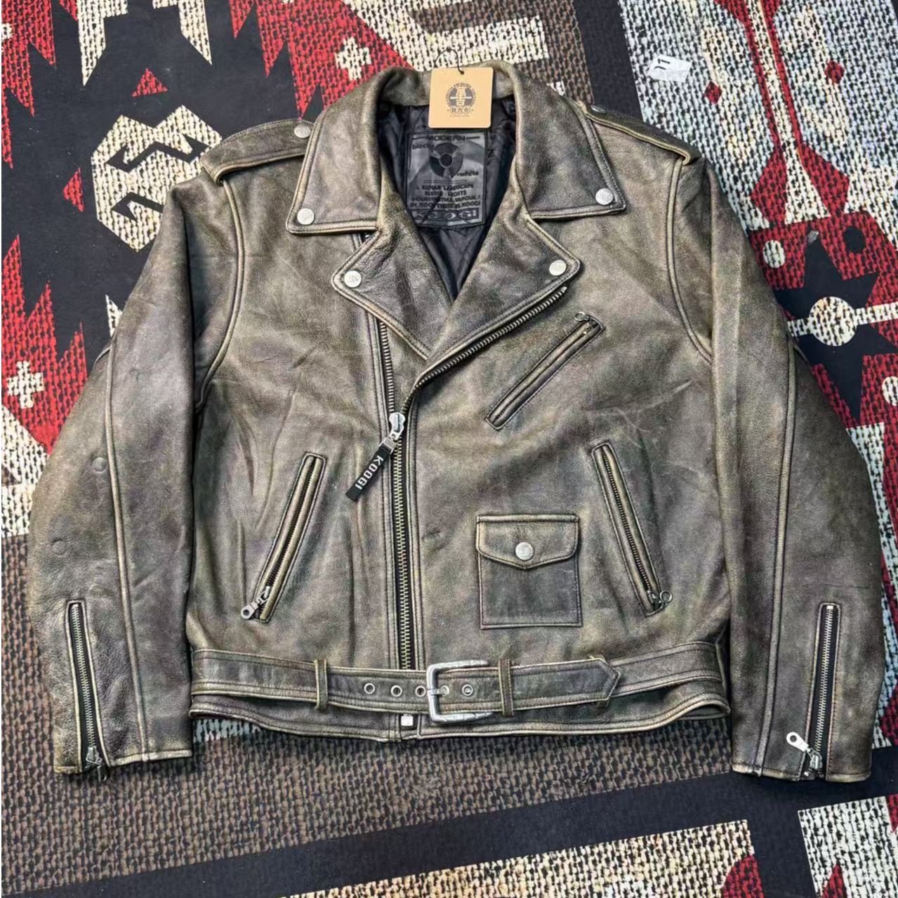 239-339万吉复古夹克皮衣