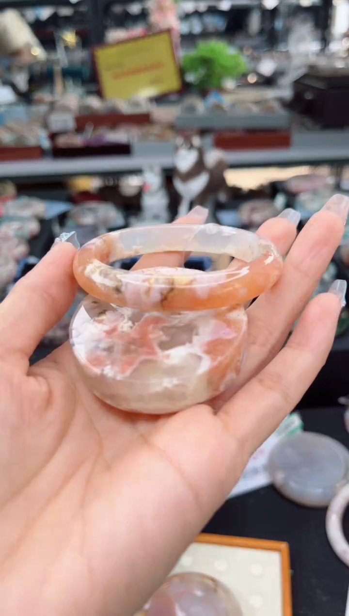 【闪购商品】石英质玉手镯未镶嵌53圈口（赠品镯心）3918015