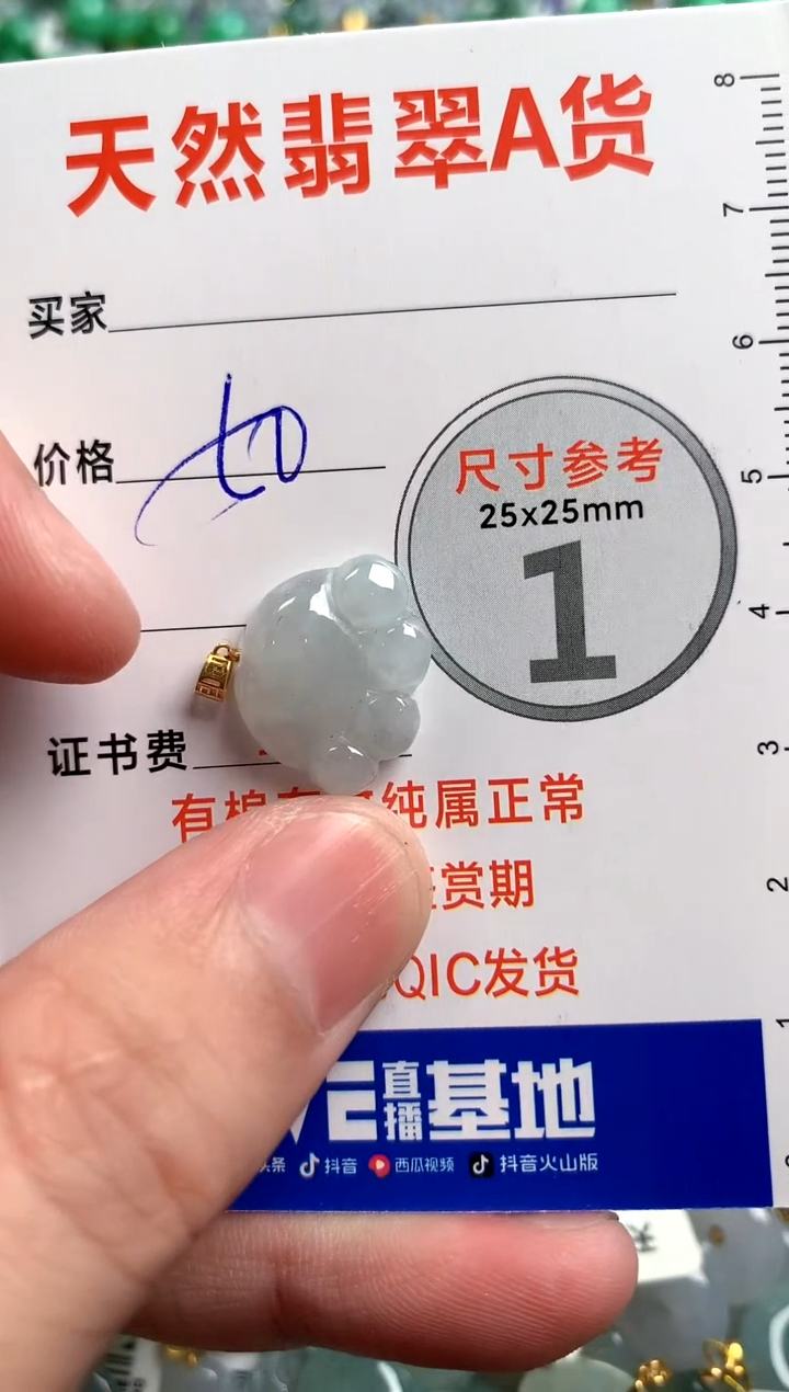 【闪购商品】翡翠颈饰18K金镶嵌14003539