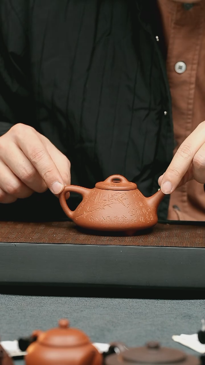 【闪购商品】紫砂茶壶五堂 子冶石瓢-扬州先生145cc