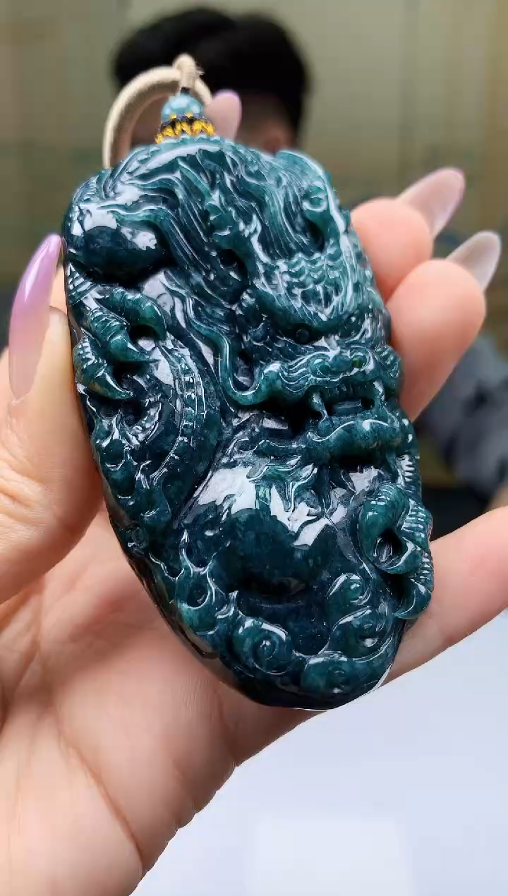 【闪购商品】定制翡翠未镶嵌4917ty-毛货挂件90