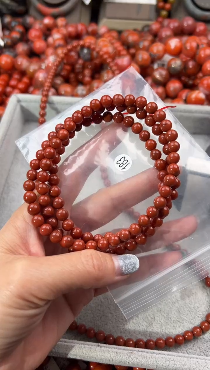 未镶嵌手串南红玛瑙6+