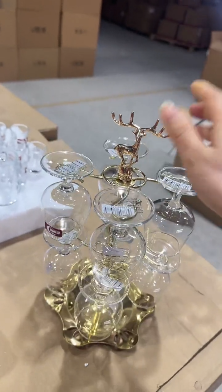 【闪购商品】玻璃无盖款直播闪购价八只加杯架