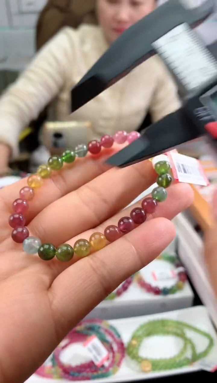 【闪购商品】碧玺手串未镶嵌多样性发一条