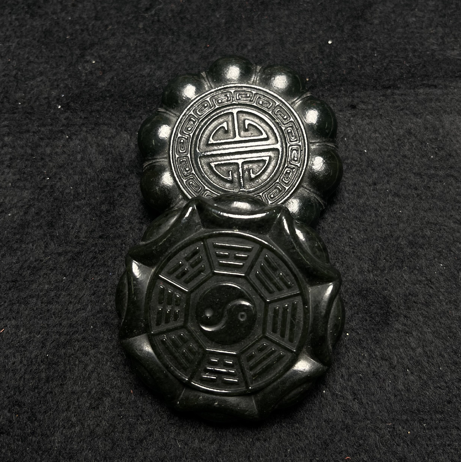 青海希拉矿黑青玉 摆件 多样性发一