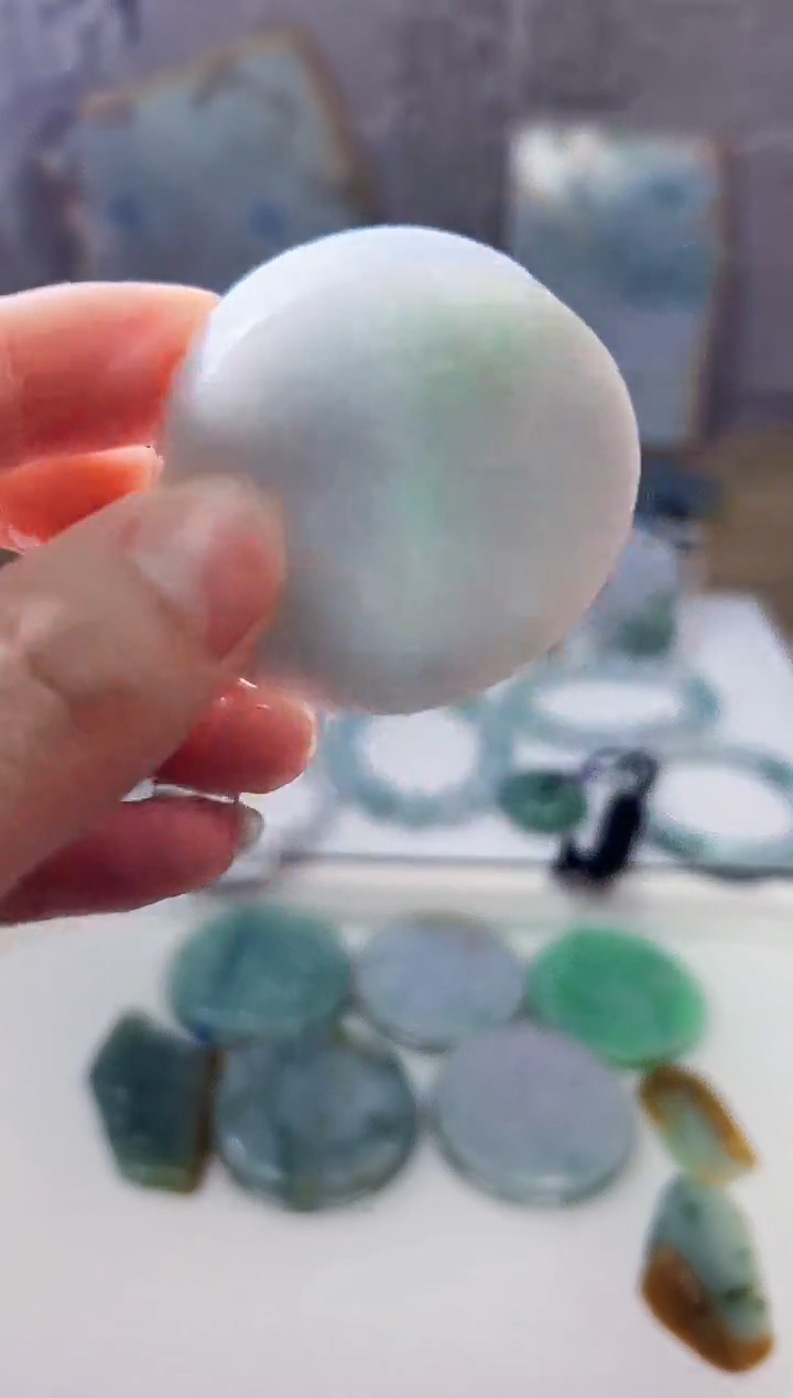 裸石翡翠天然翡翠A货玉 南 707