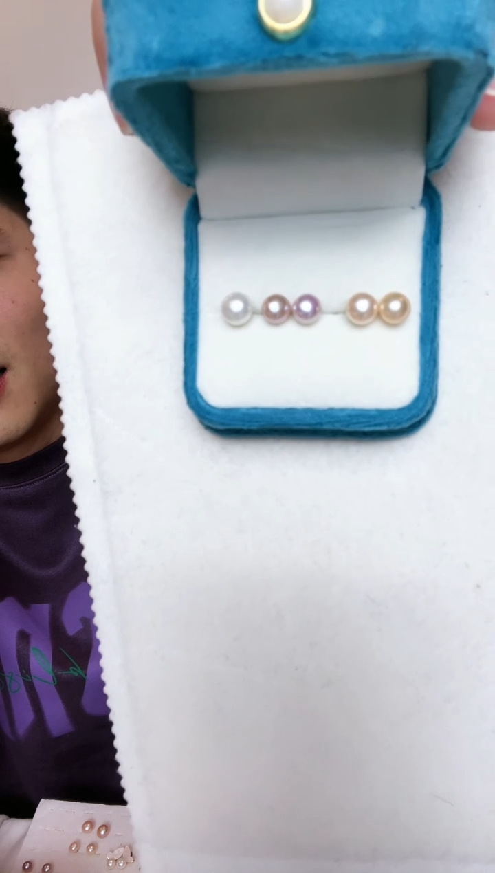 【闪购商品】淡水珍珠耳饰银S925镶嵌三对套装