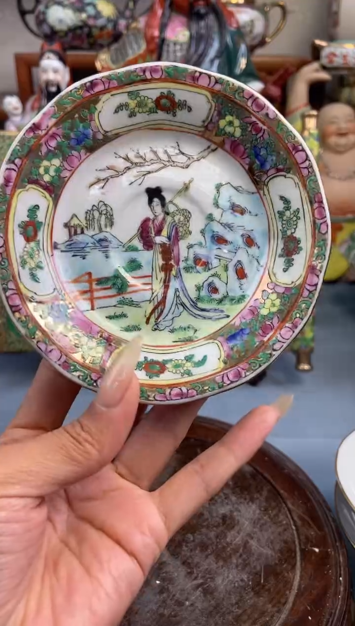 瓷片微瑕慎拍景德镇窑老厂瓷器单件