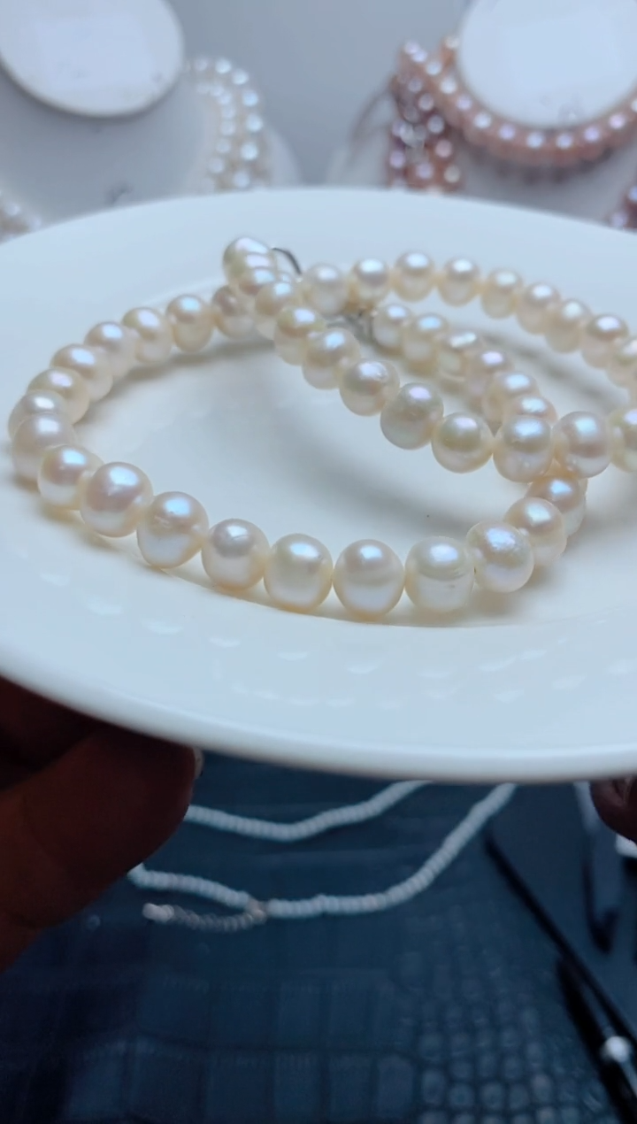 淡水珍珠未镶嵌颈饰0220