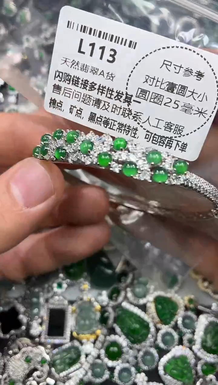 颈饰未镶嵌翡翠L113手镯