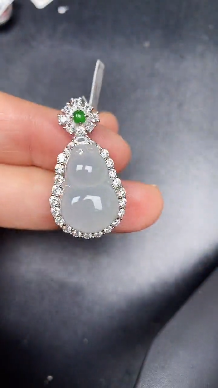 银S925镶嵌戒指翡翠2890