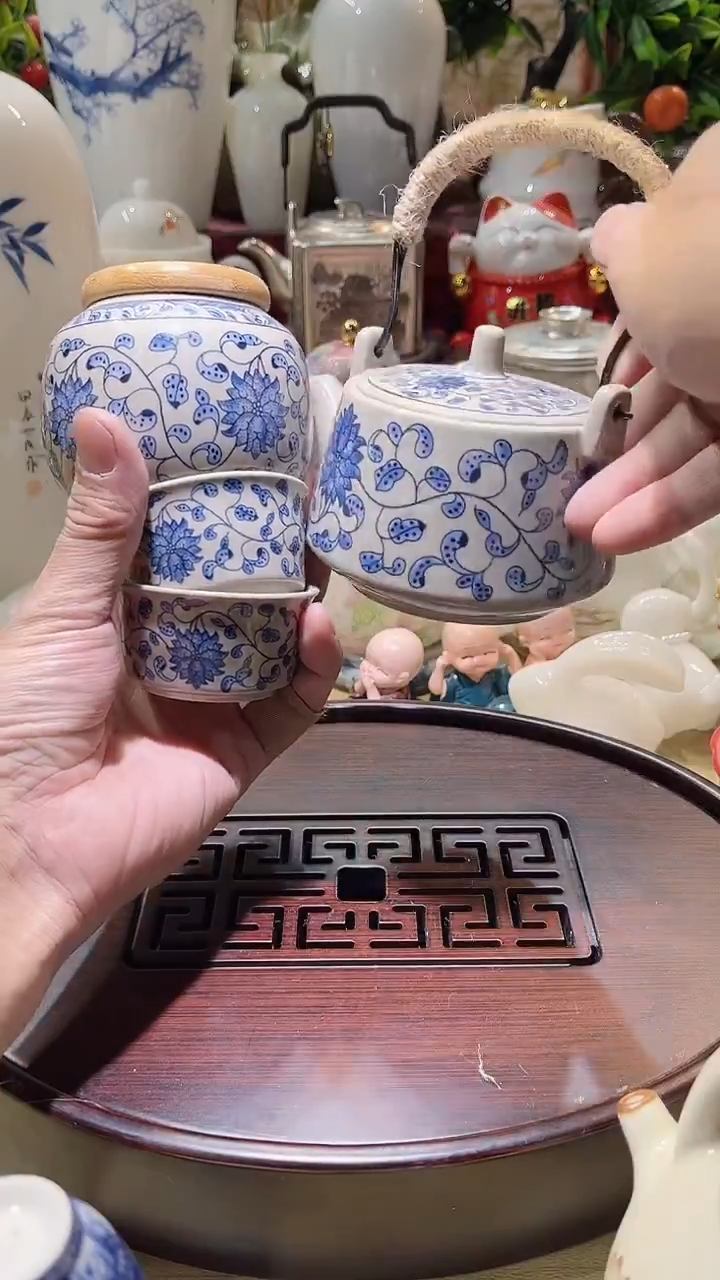 瓷片德艺茶器直播间@@汝窑2杯