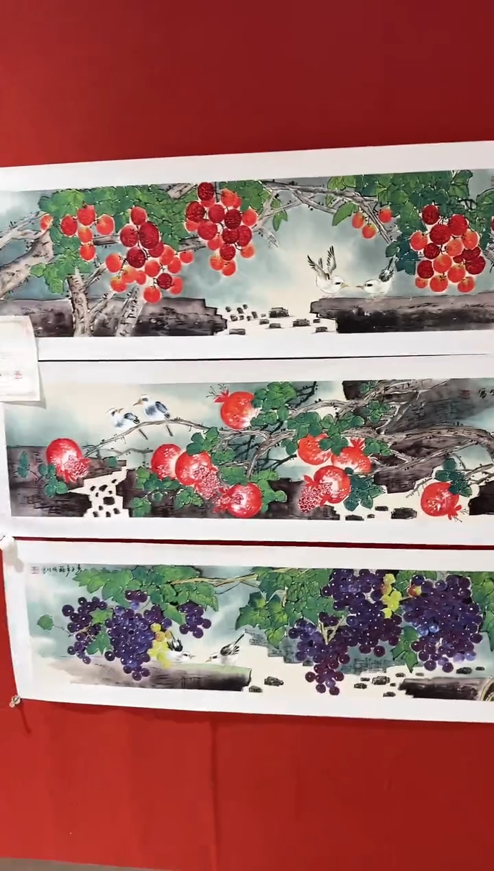 国画周梅生/精品国画/4尺条/随机一副