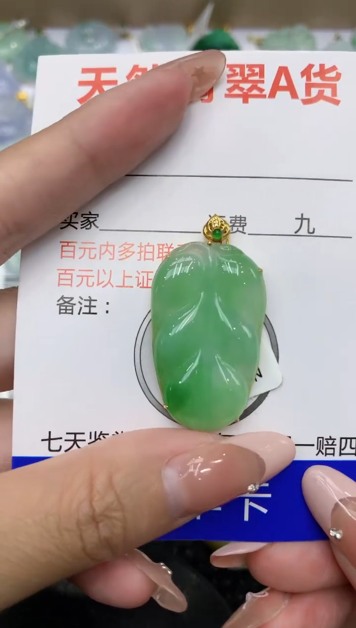 【闪购商品】翡翠颈饰18K金镶嵌111111111