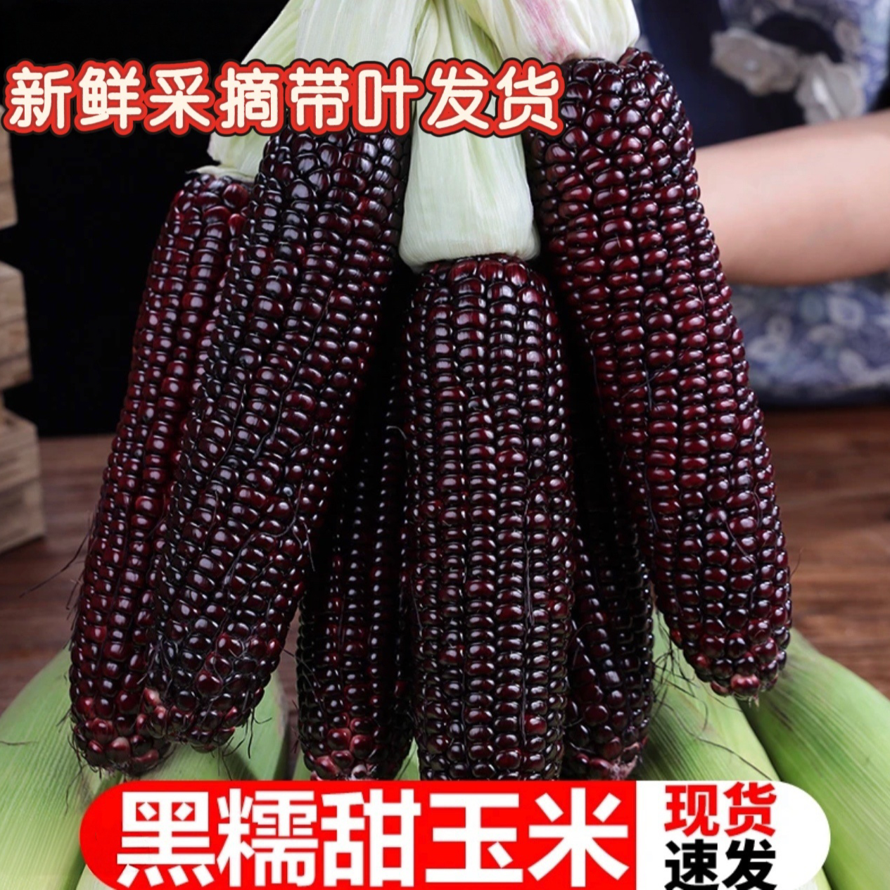 正宗头茬黑糯玉米甜糯代餐玉米黑糯玉米棒代餐早餐自种玉米棒子